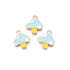 Autumn Theme Alloy Enamel Charms X-ENAM-S115-143D-1