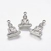 Tibetan Style Alloy Pendants X-TIBEP-A123044-AS-LF-1