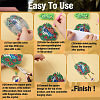 Biyun 3 Sets 3 Style DIY Diamond Painting Wind Chime Kits DIY-BY0001-24-5