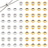 100Pcs 2 Colors Brass Spacer Beads FIND-UN0015-57-1