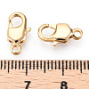 Brass Lobster Claw Clasps KK-N254-12G-3