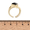 Brass Micro Pave Cubic Zirconia Cuff Rings for Women GG-CBA7610-11G-06-5