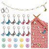 35Pcs Butterfly & Flower DIY Knitting Tool Sets HJEW-NB00055-1