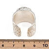Natural Pearl Open Cuff Ring with Polymer Clay Crystal Rhinestone LS-RJEW-F077-24MS-01-A-3