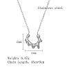 Non-Tarnish Stainless Steel Sun Pendant Necklace with Cable Chains LV0006-2-3