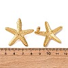 304 Stainless Steel Starfish Stud Earrings EJEW-Z135-02G-03-5