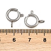 304 Stainless Steel Spring Ring Clasps STAS-B095-05E-P-3
