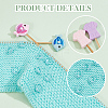  6Pcs 3 Colors Fish Silicone Beads Knitting Needle Protectors/Knitting Needle Stoppers DIY-NB0010-36-5