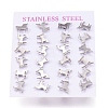 304 Stainless Steel Stud Earrings X-EJEW-N045-06P-3