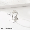 Adjustable 201 Stainless Steel Cuff Open Rings WG1A63A-03-1