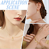 8Pcs 2 Styles Brass Micro Pave Cubic Zirconia Charms KK-AR0004-60-5