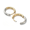 Ion Plating(IP) Two Tone 304 Stainless Steel Huggie Hoop Earrings X-EJEW-A106-02C-2