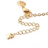 304 Stainless Steel Smile Link Chains Bracelet Making AJEW-JB01039-01-6