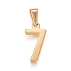304 Stainless Steel Pendants STAS-L210-05F-G-1