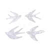 Swallow Shape Waterproof PVC Laser Adhesive Stickers DIY-WH0256-002-2