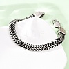 304 Stainless Steel Wheat Chain Bracelets for Women Men BJEW-C148-01AS-3