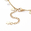 Brass Curb Chains Pendant Necklaces NJEW-JN03586-7