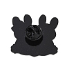 Cute Animal Hug with Heart Enamel Pins PALLOY-D361-01EB-04-2
