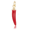 10Pcs Brass Enamel Pendants KK-BBC0018-65-7