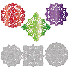 Mandala Flower Carbon Steel Cutting Dies Stencils DIY-WH0309-1255-1