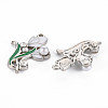 Alloy Rhinestone Pendants PALLOY-N153-07-RS-2