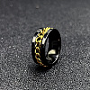 304 Stainless Steel Rotatable Chain Finger Rings for Men FS-WG60CA3-54-1