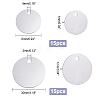 30Pcs 2 Style Blank Round Aluminum Engraved Pet Dog ID Tag FIND-GA0001-83-2