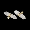 Natural Quartz Crystal Double Terminal Pointed Pendants G-NH0001-15G-05-2