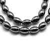 Non-magnetic Synthetic Hematite Oval Beads Strands X-G-F161-32B-1