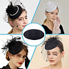 Cloth Round Fascinator Hat Base for Millinery Magic AJEW-WH0270-739B-4