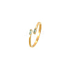 Golden Stainless Steel Cuff Ring MM8912-1-1