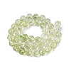 Crackle Transparent Glass Beads Strands GLAA-N063-10mm-07-3