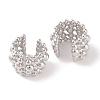 Brass Cuff Earrings for Women EJEW-I305-12P-2
