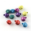 Spray Painted Iron Bell Charms Pendants IFIN-R208B-1