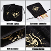 CREATCABIN 2Pcs Velvet Tarot Cards Storage Drawstring Bags TP-CN0001-09A-6