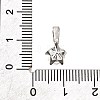 Brass Micro Pave Cubic Zirconia Charms KK-D356-05A-P-3