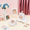Cardboard Paper Cake Boxes with Plastic Visible Window and Handle CON-WH0117-04B-4