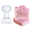 Clear Acrylic Soap Stamps with Big Handles DIY-WH0438-032-1