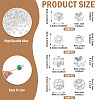 400Pcs 4 Styles Alloy Bead Caps FIND-TA0009-94S-4