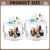 2-Tier Multifunctional Rotating Desktop Plastic Storage Rack ODIS-WH0709-255A-2