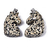 Carved Natural Dalmatian Jasper Pendants G-N0327-002D-2