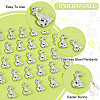 Unicraftale 50Pcs Easter 304 Stainless Steel Pendants STAS-UN0052-05-5