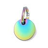 Ion Plating(IP) 304 Stainless Steel Pendants STAS-I311-32A-RC-1