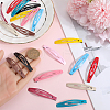 4 Sets Iron Snap Hair Clips AJEW-SC0003-37A-01-3