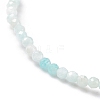 Natural Amazonite Beaded Stretch Bracelet BJEW-JB08484-03-4