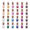 Glass Wishing Bottle Pendant Decorations GLAA-TA0001-08-2