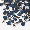Polycotton(Polyester Cotton) Tassel Pendant Decorations FIND-S275-10G-2