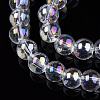 Electroplate Transparent Glass Beads Strands LS-GLAA-T032-T6mm-AB13-2