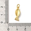 Brass Cubic Zirconia Pendants KK-M295-14G-02-3