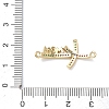 Mother's Day Brass Micro Pave Cubic Zirconia Links LS-KK-T084-03A-G-3